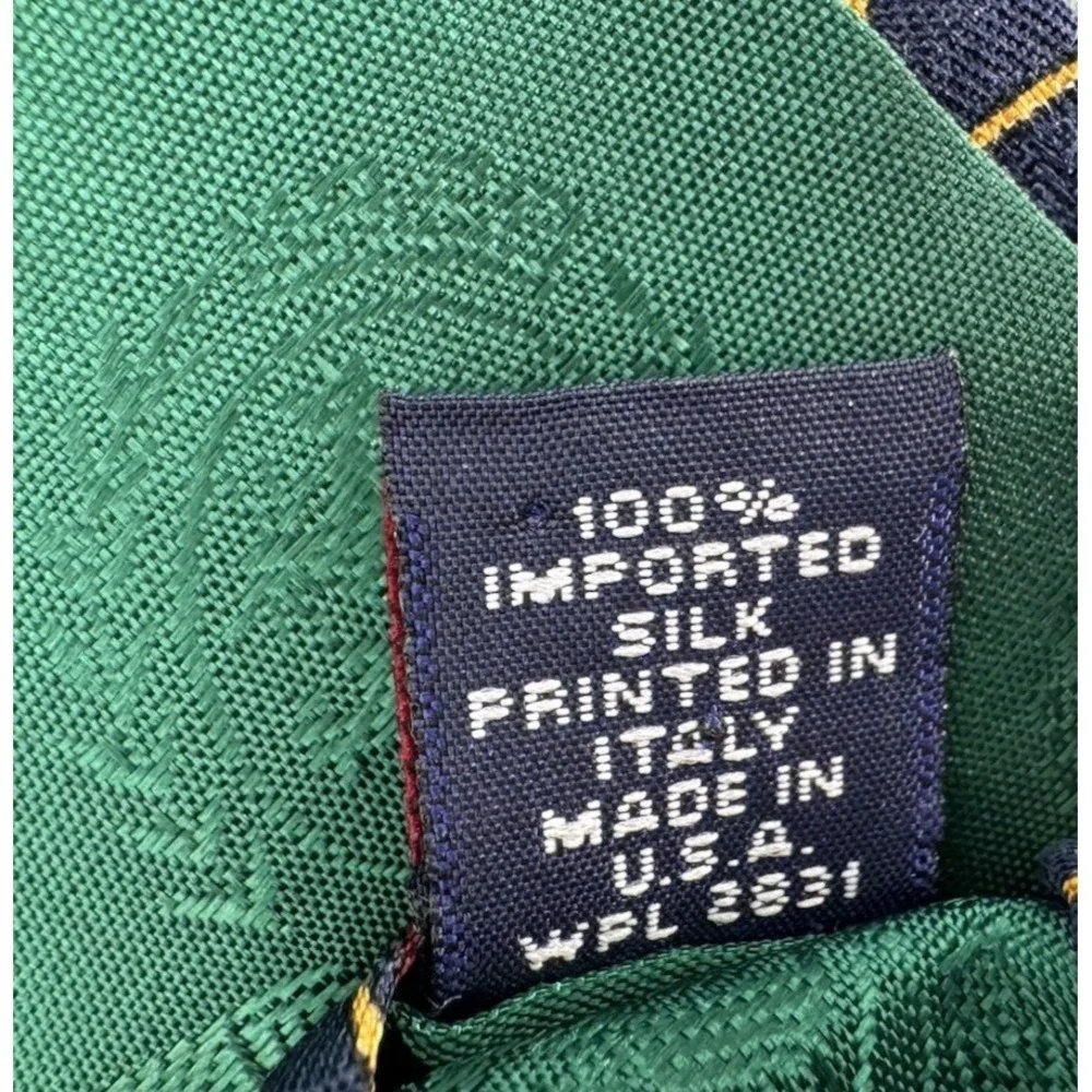 Tommy‎ Hilfiger Nautical Flags 100% Silk Necktie Navy Blue Sailing Maritime Tie